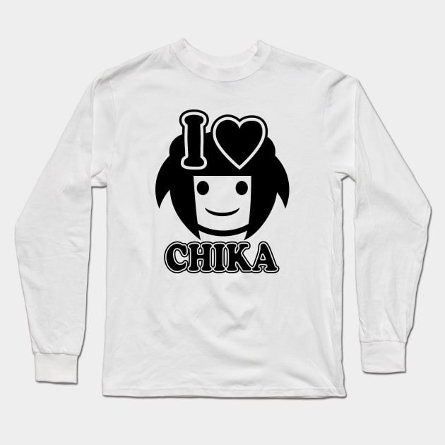 I love Chika Long Sleeve T-Shirt by RetroFreak